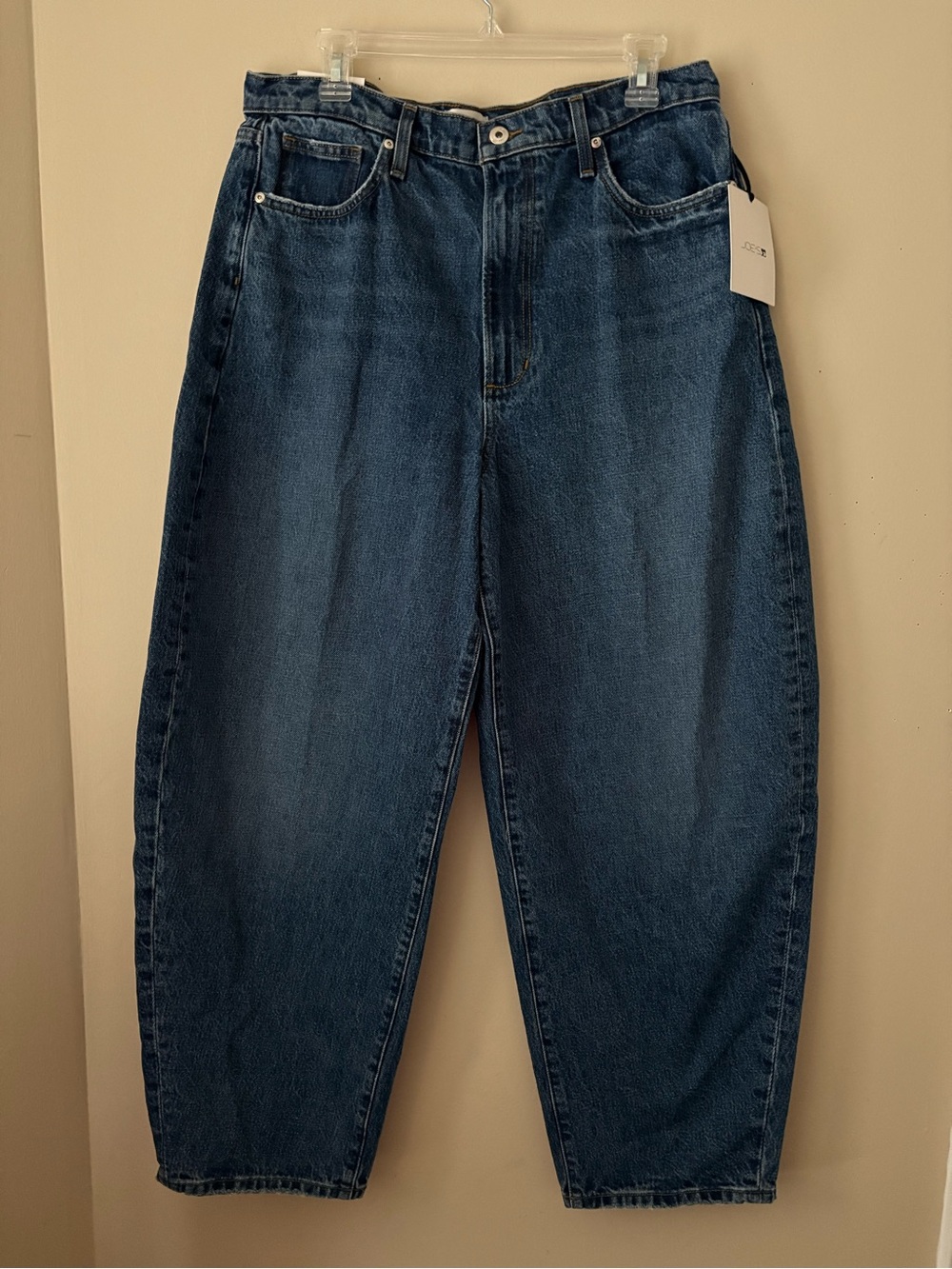 Joe's Jeans Women’s Indigo The Billie High Rise Barrel Jeans sz. 32 New